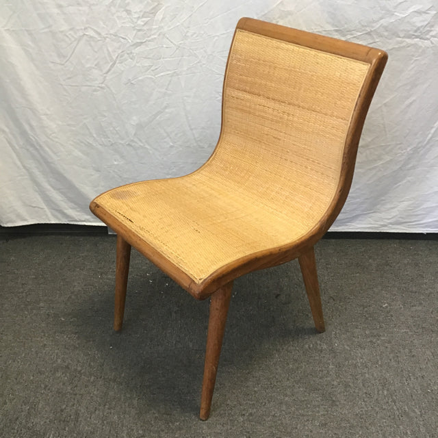 Vintage Danish Modern Jack van der Molen Oak & Woven Mat Dining