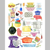 Marika Chew "Cooking Time" 9x12 Signed Art Print