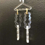 Marlena Makes Not So Plain Chain Earrings, Clear