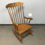 Vintage Oak & Maple Spindleback Rocking Chair
