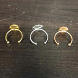 Rustic Petal Shop Pressed Flower Metal Ring