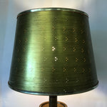Vintage Mid-Century Brass & Wood Table Lamp