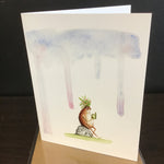 Cruz Illustrations "Otto Loves to Read" Greeting Card