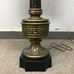 Vintage Stiffel Solid Brass Table Lamp & Regency Shade
