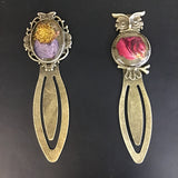 Rustic Petal Shop Pressed Flower Metal Clip-On Bookmark