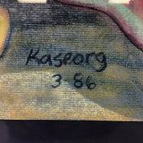 Signed Vintage 1986 Original Kaseorg Pastel Parents Portrait