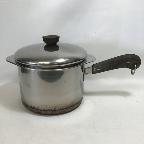 Vintage Revere Copper Clad Sauce Pot, Double Boiler & Lid