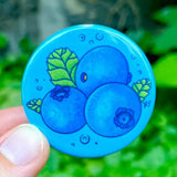 Rachel Feirman Blueberries Button Pin