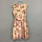 Vintage 1960's Pink Floral Tulle Midi Dress