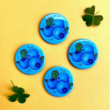 Rachel Feirman Blueberries Button Pin