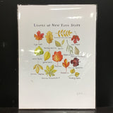 Marika Chew "Leaves of New York State" 9x12 Signed Art Print