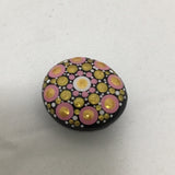 Susan Sitaraman Single Hand Painted Mandala On Glass Magnet
