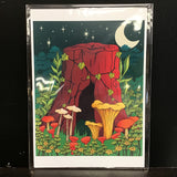 Rachel Feirman "Enchanted Tree Trunk" 5x7 Digital Art Print