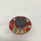 Susan Sitaraman Single Hand Painted Mandala On Glass Magnet