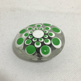Susan Sitaraman Single Hand Painted Monochrome Flower On Clear Glass Magnet