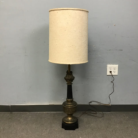 Vintage Stiffel Solid Brass Table Lamp & Shade