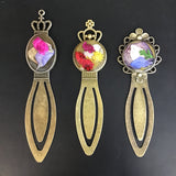 Rustic Petal Shop Pressed Flower Metal Clip-On Bookmark