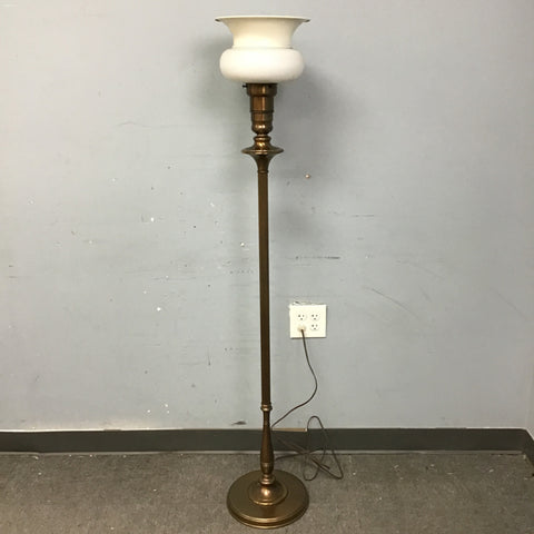 Vintage National Lighting Solid Brass Torchiere Floor Lamp