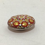 Susan Sitaraman Single Hand Painted Mandala On Glass Magnet