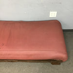 Vintage Red Upholstered Chaise Lounge