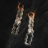 Marlena Makes Not So Plain Chain Earrings, Clear