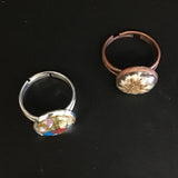 Rustic Petal Shop Pressed Flower Metal Ring