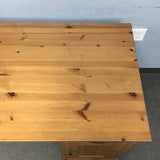 Modern IKEA Solid Pine 4-Drawer Computer Desk