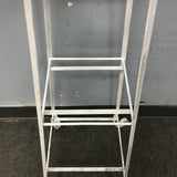 Vintage White Metal 3-Tier Plant Stand