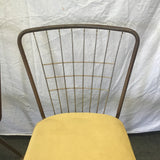 Set of 4 Vintage MCM Vinyl & Metal Dining Chairs