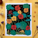 Rachel Feirman "Nasturtiums" 5x7 Digital Art Print