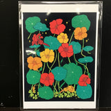 Rachel Feirman "Nasturtiums" 5x7 Digital Art Print