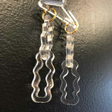 Marlena Makes Not So Plain Chain Earrings, Clear