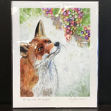 Cruz Illustrations "The Fox And The Grapes" 8x10 Signed Art Print