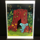 Rachel Feirman "Mystical Tree Stump" 5x7 Digital Art Print