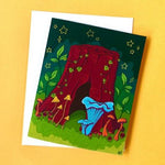Rachel Feirman "Mystical Tree Trunk" Greeting Card