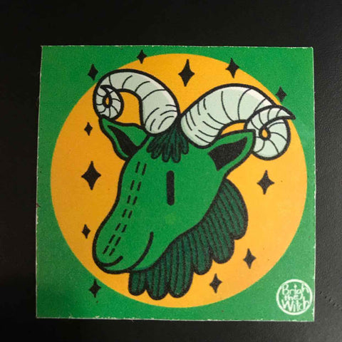 Brigh the Witch Capricorn Zodiac Sticker