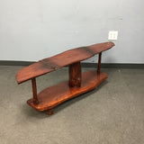 Locally Made J.P. Livedge Solid Ash Indoor/Outdoor 2-Tier Coffee Table