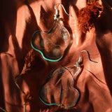 Marlena Makes Cherry Earrings, Clear Blue