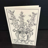 Andrea Strongwater Black & White 1983 "Molucella Laevis" 5.5x8.5 Notecard