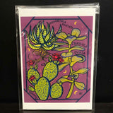 Rachel Feirman "Succulent Study" 5x7 Digital Art Print