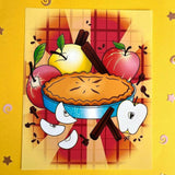 Rachel Feirman "Apple Medley" 5x7 Digital Art Print