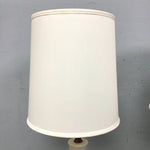 Pair of Vintage Mid-Century Modern Off-White Table Lamps