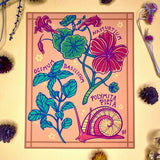 Rachel Feirman "Garden Study" 5x7 Digital Art Print