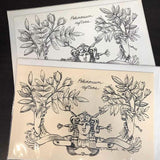 Andrea Strongwater Black & White 1983 "Polemonium Reptans" 8.5x5.5 Notecard