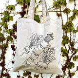 Rachel Feirman "Space Roots!" Tote Bag, Natural
