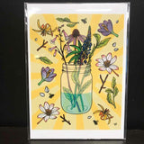 Rachel Feirman "Pollen Party" 5x7 Digital Art Print