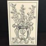 Andrea Strongwater Black & White 1983 "Molucella Laevis" 5.5x8.5 Notecard