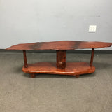 Locally Made J.P. Livedge Solid Ash Indoor/Outdoor 2-Tier Coffee Table