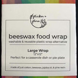 Flicker & Flora Beeswax Food Wrap, Large Wrap