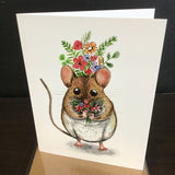 Cruz Illustrations "Andy the Mouse" Greeting Card